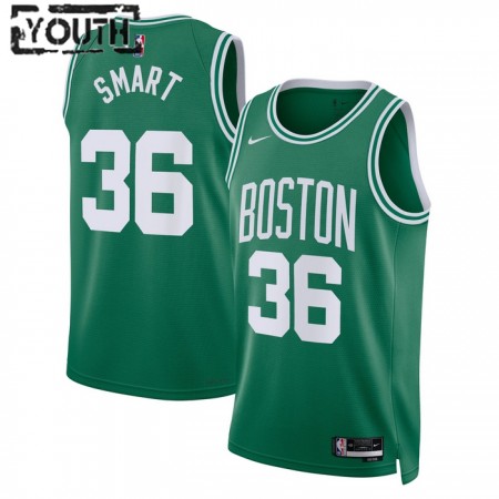 Dres Boston Celtics Marcus Smart 36 Nike 2022-23 Icon Edition Keli Zelena Swingman - Dječji